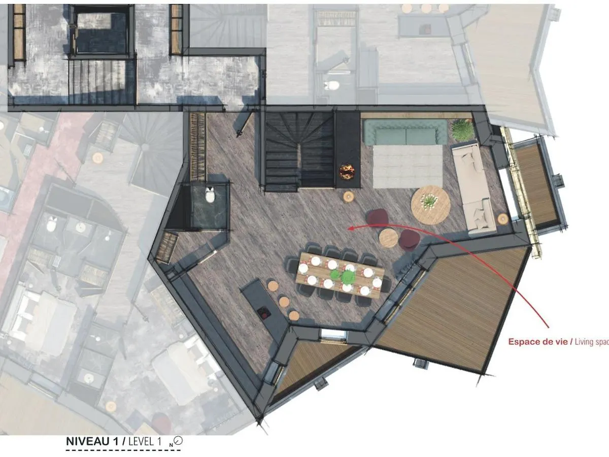 Luxueux Appartement 7 Pieces, 12 Pers, Piscine, Sauna, Ski-In/Ski-Out, Services Premium - Fr-1-314-102 Avoriaz Chalet